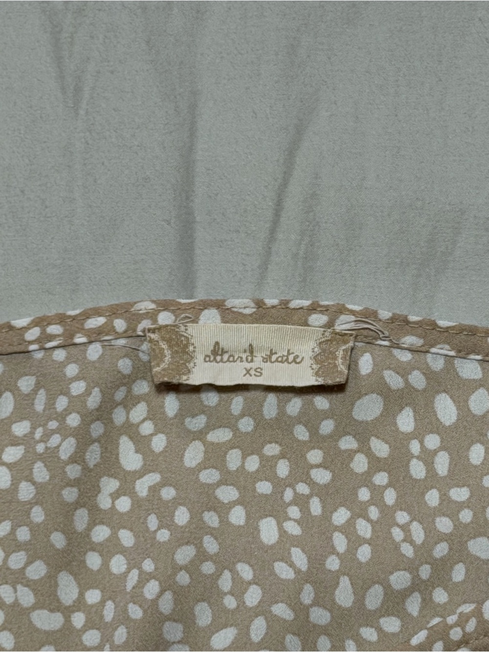 Altar'd State Polka Dot Peplum Top Extra Small XS - Picture 2 of 7